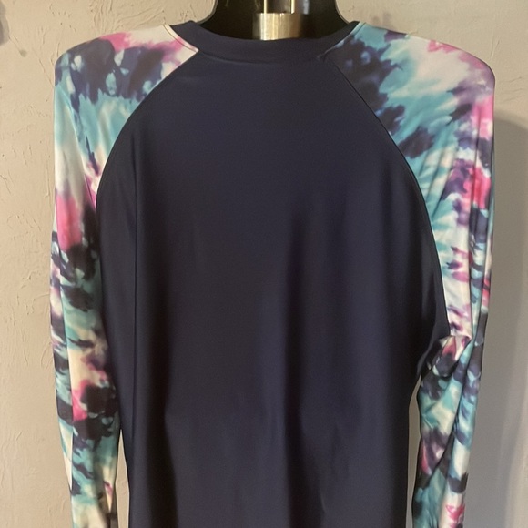XXL Free Country blue dry fit sunblock long sleeve pullover shirt top - Picture 9 of 16